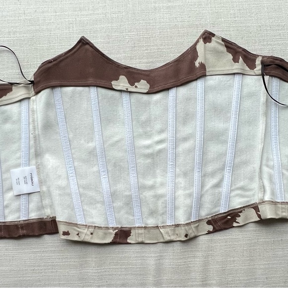 Miaou Leia Cow Print Corset XS - Picture 5 of 7